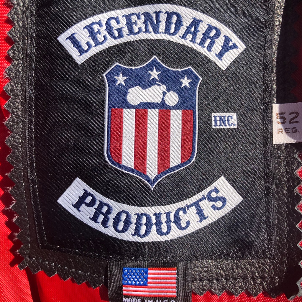 Legendary Usa Leather Motorcycle Vest Nwot Sz 52